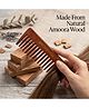 OROSSENTIALS Dark Wood Detangling Comb