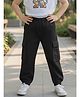Cutiekins Cotton Blend Woven Solid Cargo Style Joggers - Black