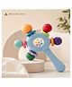 ARCADE TOYS Baby Silicone Teething Rattle Toy l Multicolour
