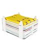 MECHDEL Cloth Tray Wardrobe Organizer Cabinet Folding Board for Shirts, T-Shirt, Jeans, Storage Rack of 10pcs Premium Closet (Large, White)