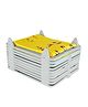 MECHDEL Cloth Tray Wardrobe Organizer Cabinet Folding Board for Shirts, T-Shirt, Jeans, Storage Rack of 10pcs Premium Closet (Large, Grey)