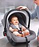 Babyhug Cloud Cradle 3-in-1 Baby Carry Cot Dark Grey | Rocker & Baby Seat| Safety Harness| Adjustable Canopy| Lightweight Portable Design| Removable & Washable Cover| 0 to 15 Months