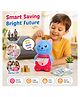 NHR Kitty Piggy Bank for Kids - Electronic Money Saving Bank with Coin & Cash Deposit, Password Lock Savings Box, Cute Cat Coin Bank, Birthday Gift for Boys & Girls (Pink)