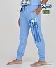 REBORN Cotton Woven Smurfs Featuring Full Sleeves Character Printed Joggers - Sky Blue