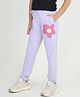 REBORN Cotton Woven Floral Printed Joggers - Lavender