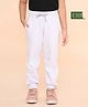 REBORN Cotton Woven Solid  Joggers - Light Grey