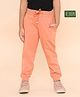 REBORN Cotton Woven Solid Joggers - Peach