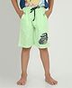 REBORN Cotton Woven Vehicle Printed Shorts - Pistachio Green