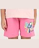 REBORN Cotton Woven Toucan Printed Shorts - Pink
