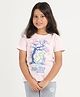 REBORN Cotton Knit Smurfs Featuring Half Sleeves Character Printed Tee - Pink