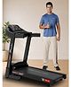 PowerMax Fitness TDA-95 4HP DC Motorized Treadmill For Home Use, 15-Level Auto Incline |1.0-14 km/h Speed |Running Surface 1100 x 400mm |LED Display |Shock Absorption System |iPad & Mobile Holder