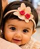 Little Tresses Butterfly Applique Detailed Headband - Peach