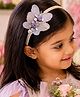 Little Tresses Butterfly Applique Detailed Headband - Grey