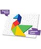 Play Nation Magnetic Tangram Puzzle Board | 50 Challenge Cards & Solutions | 7 Magnetic Puzzle Pieces | STEM Learning & Travel Game | 3+ Years | Child-Safe