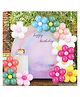 Bubble Trouble 91 Pcs, Daisy Flower Balloons Diy Kit ,Groovy Boho Theme Party Decorations,  Daisy Flower Balloon Set For Groovy Retro Hippie Birthday,  Baby Shower Wedding Party Supplies  Multicolor