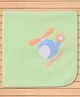 Child World Terry Knit Towel & Wrappers with Helicopter Patch L 85.5 x B 55.5 cm - Light Green