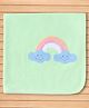 Child World Terry Knit Towel & Wrappers with Rainbow Patch - Green