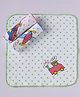 Child World Terry Knit Printed Hand & Face Towel Pack of 3 L 27 x B 27 cm - White