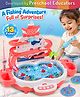 Intelliskills Slide & Catch Fishing Pond Pink | Interactive Fishing Game for Kids | Develops Fine Motor Skills, Hand-Eye Coordination & Focus | Screen-Free Learning Toy | Ideal for Gifting