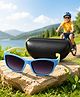 PASSION PETALS Colour Blocked Sunglasses - Light Blue