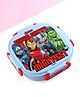 Disney by SKI Insulated 3 Baker Lunch Box with Stainless Steel Inner Leak-Proof BPA-Free with Steel Spoon With Avengers Beyond Earth's mightiest Print- L.ight blue & Red