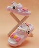 FEETWELL SHOES Bow & Floral  Applique Detailed Slingback Clogs - Pink