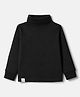Ollypop Cotton Interlock Knit Full Sleeves T-Shirt with Turtle Neck - Black