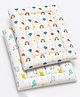 ZIKKU Baby Muslin Cotton Gaddi Mattress Pack of 2 Soft Newborn Baby Sleeping Mat 70 x 48 cm Colorful Print