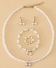 Pine Kids Free Size Beaded Jewellery Set - Off White