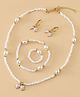 Pine Kids Free Size Beaded Jewellery Set - Off White