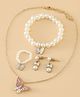 Pine Kids Free Size Beaded Jewellery Set - Off White