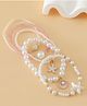 Pine Kids Free Size Bracelets & Bangles Set for Girls - White