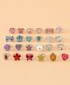 Babyhug Free Size Finger Ring Set for Girls - Red