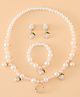 Pine Kids Free Size Jewellery Set for Girls - White