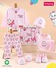 Babyhug Disney Girls Gift Set with Marie Graphic Soft Cotton Clothing & Accessories Set- Pink