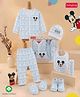 Babyhug Disney Boys Gift Set with Mickey Mouse Graphic Baby Clothing Set- White & Blue