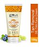 Globus Naturals De Tan Face Cream, Enriched with Blueberry & Grapes, Tan Removal, Anti Pollution & Oil Control Formula, Chemical Free, Cruelty Free, Suitable For All Skin Types, 100 gm