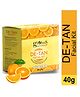 Globus Naturals De-Tan 6 Step Facial Kit, For Tan Removal & Even Skin Tone, Suitable For All Skin Types, 40gm ( Pack of 1)