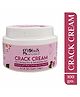 Globus Naturals Crack Cream for Dry Cracked Heels & Feet, Enriched with Aloevera, Grapes, Rose, Almonds, Lavender, 100g