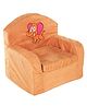 Lovely Kids Sofa Chair Elephant Embroidery - Light Orange