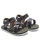 Beanz Solid Velcro Closure Sandals - Olive