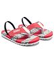 Beanz Striped Back Strap Flip Flops - Red & Multi Colour