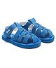 Beanz Solid Velcro Closure Sandals - Royal Blue