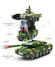 AKN TOYS Army Battle War Tank Car Vehicle Toy with Light and Sound Toy Bump Go Crawling Army Tank Toy  - PACK OF - 1 - ( COLOR MAY VARY )