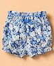 GAP 100% Organic Cotton Woven Shorts Short Length with Floral Print in Blue