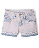 GAP Denim Solid Regular Fit Mid Rise Shorts in Pink