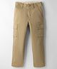 GAP Cotton Blend Woven Full Length Solid Trouser in Khaki