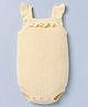 GAP 100% Cotton Woven Sleeveless Stylised Neck Onesie - Yellow