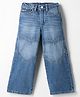 GAP Cotton Woven Denim Full Length Jeans with Heart Applique in Blue