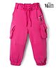 Babyhug Disney 100% Cotton Knit Full Length Track Pant With Minnie Mouse Print - Pink